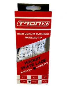 Bílé textilní tkaničky TronX